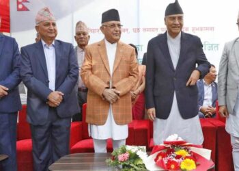 कांग्रेसको चियापानमा ओलीसहितका एमाले शीर्ष नेता