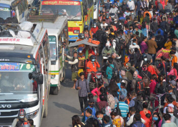 बिदा सुरु भएसँगै काठमाडौंबाट बाहिरिने बढे