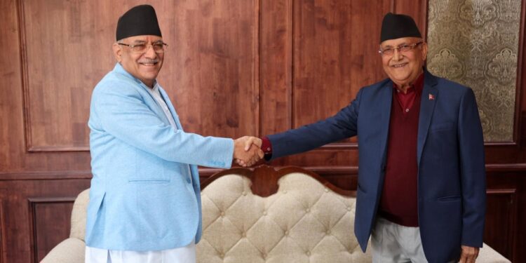 प्रधानमन्त्री दाहाल र ओलीबीच भेटवार्ता, के-के भए कुराकानी?