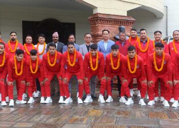 एएफसी एसियन फुटसलका लागि नेपाली टोलीको विदाई