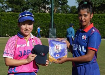 जापानमाथि नेपालको ६७ रनको जित