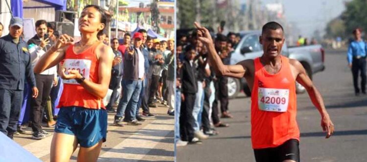 नेपालगन्ज म्याराथनको उपाधि गोपिचन्द्र र सन्तोषीलाई