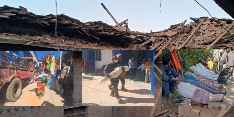 मध्यरातमा भूकम्पले तहसनहस पारेको जीवन