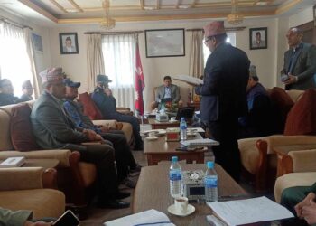 भूकम्पपछिको राहत, उद्धार र पुनर्स्थापनाबारे छलफल गर्न गृह मन्त्रालयमा बैठक