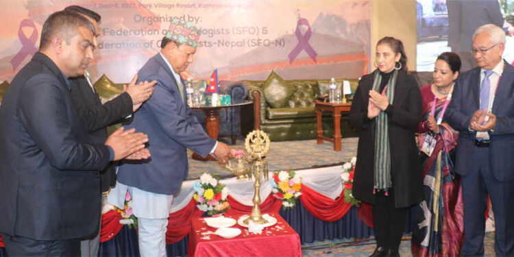 क्यान्सरविरुद्धको लडाईंमा सार्क राष्ट्र एक ठाउँमा उभिनु पर्छ : स्वास्थ्यमन्त्री बस्नेत