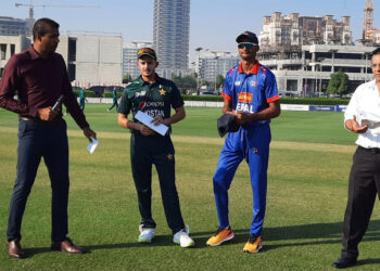 एसिसी यू-१९ एसिया कप : पाकिस्तानविरुद्ध टस हारेर नेपाल ब्याटिङमा